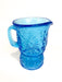 Blue Mayfair Depression Drinking Glass Short Stemmed Diamond Juice Tumbler 3