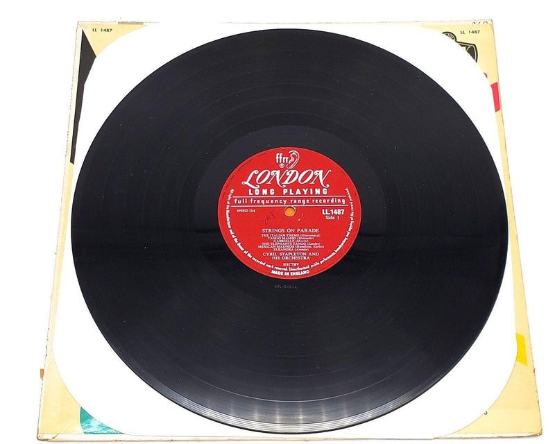 Cyril Stapleton Strings On Parade 33 RPM LP Record London Records 1956 LL 1487 4