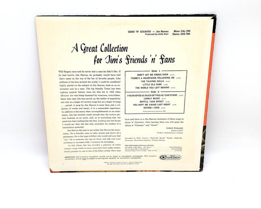 Jim Reeves Good 'N' Country LP Record RCA 1964 CAS 784 2