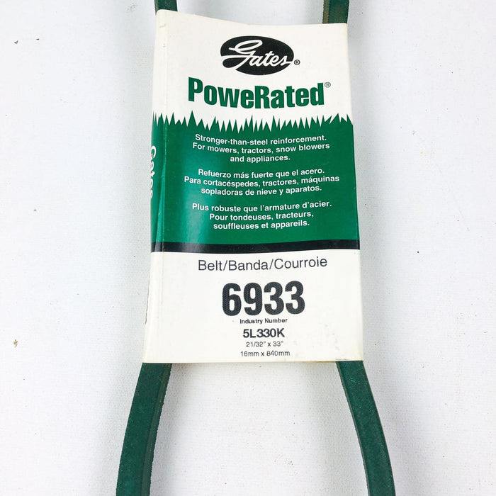 Gates Powerated 6933 21/32 x 33 Lawn Mower V Belt 5L330K New Old Stock NOS