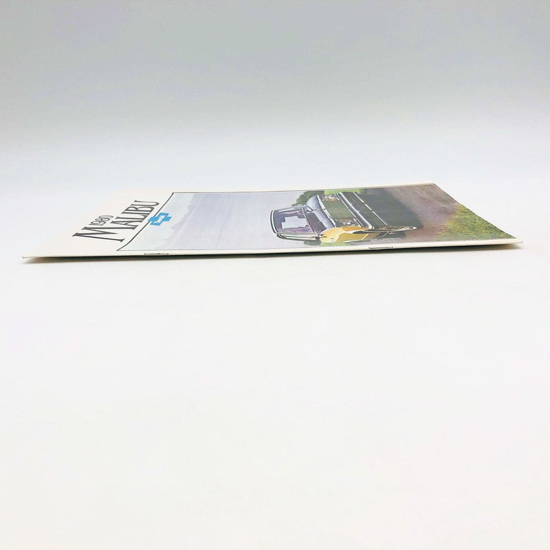 1980 Chevrolet Malibu Advertisement Brochure Litho General Motors Sedan Vintage 3