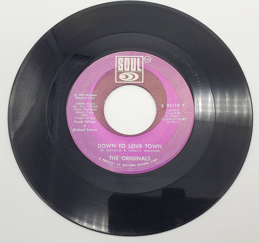 The Originals Down To Love Town 45 RPM Single Record Soul 1976 S 35119F 1