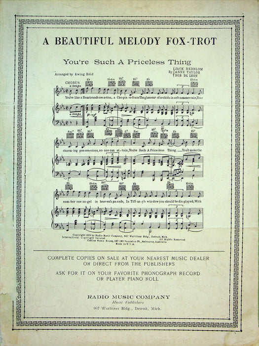 Pardon My Tears Sheet Music Louise Tripsas Piano Vocal Chords 1938 Ewing Reid 2