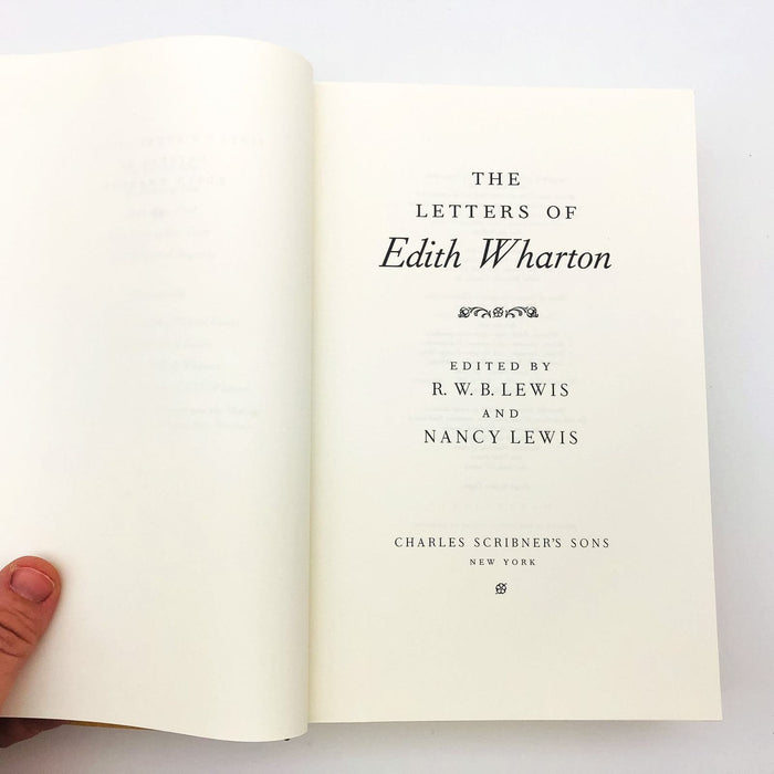 The Letters Of Edith Wharton Hardcover R. W. B. Lewis 1988 Women Author 1st Edit 7