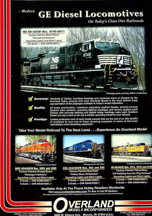 Railroad Model Craftsman Magazine September 2003 Vol 72 No 4 Joe Crea 1/2" Scale