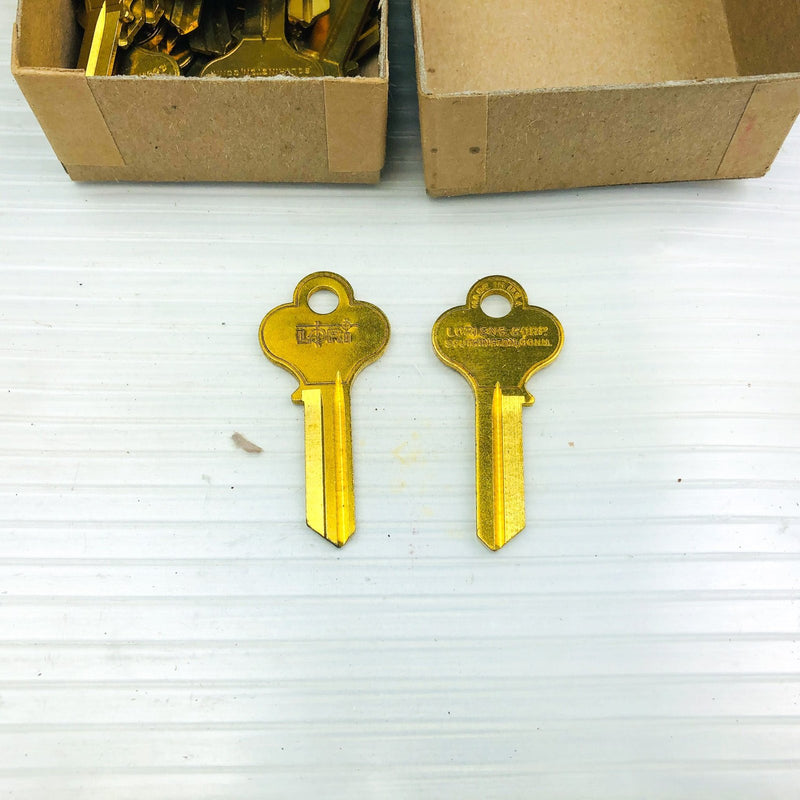 50-pk Vintage Lori L100 Key Blank ILCO X1014F Southington Conn New Old Stock NOS 5