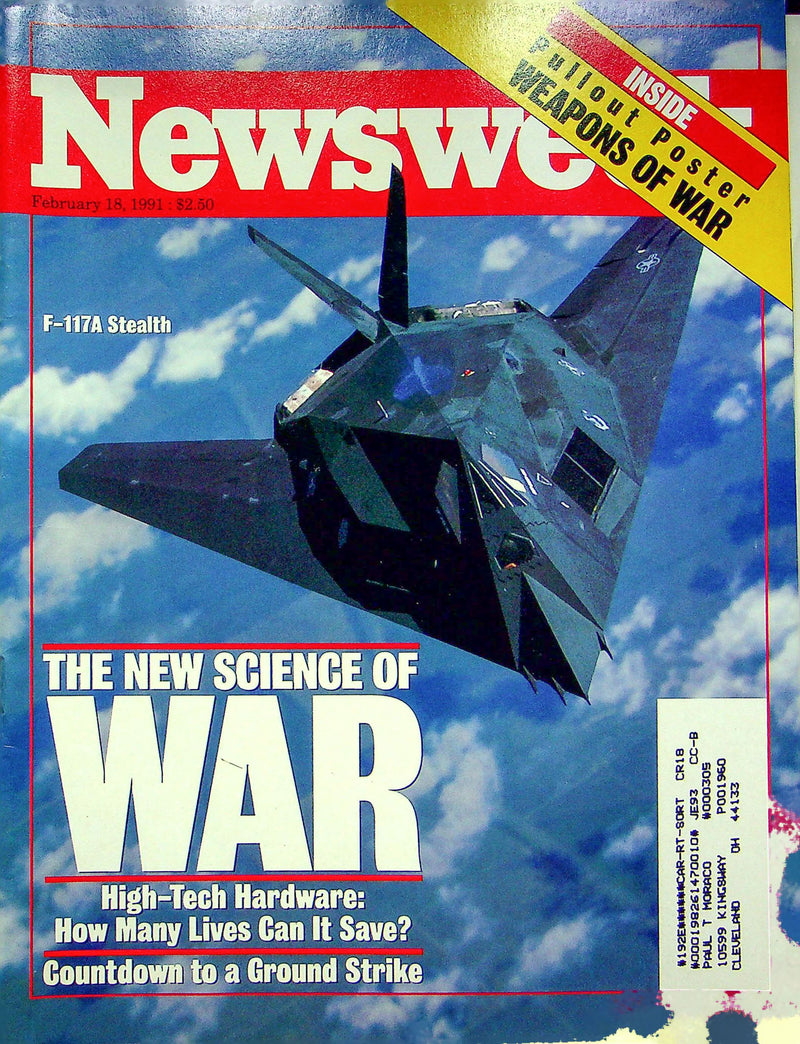 Newsweek Magazine February 18 1991 Desert Storm Weapons Of War F-117A Stealth