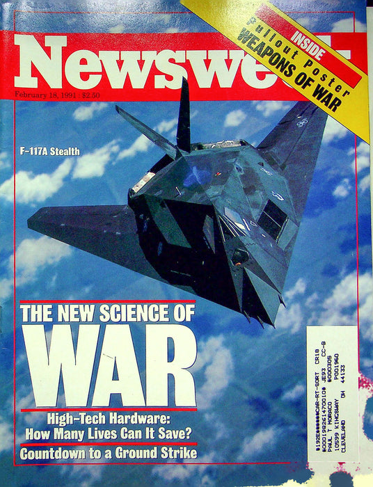 Newsweek Magazine February 18 1991 Desert Storm Weapons Of War F-117A Stealth