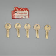 5x Yale RN8 Key Blanks GK Keyway Nickel Silver 5 Pin NOS 3