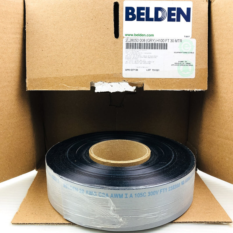 Flat Ribbon Cable 28 AWG 50C 100ft Belden 2L28050 008 Appliance Wiring Material 1