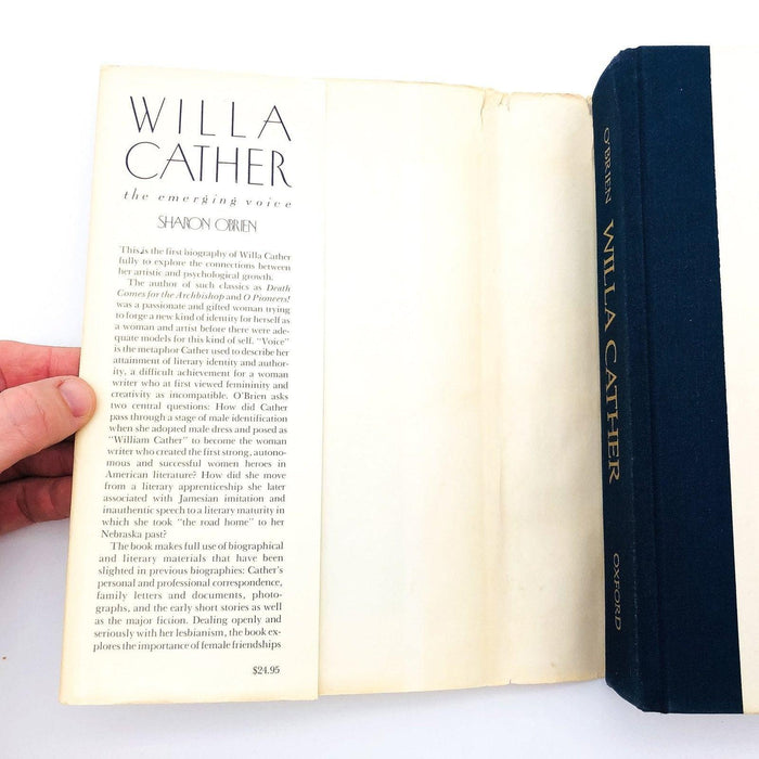 Willa Cather Emerging Voice Hardcover Sharon O'Brien 1987 Feminist Author 6