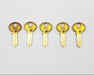 5x Corbin 8658CL VL Key Blanks Brass USA Made Vintage 5-5-16-120 NOS 3