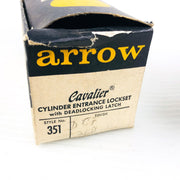 Arrow 351 Panic Proof Door Knob Lockset Keyed DCF 26D Satin Chrome Cylinder 3