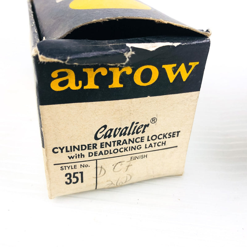 Arrow 351 Panic Proof Door Knob Lockset Keyed DCF 26D Satin Chrome Cylinder 3