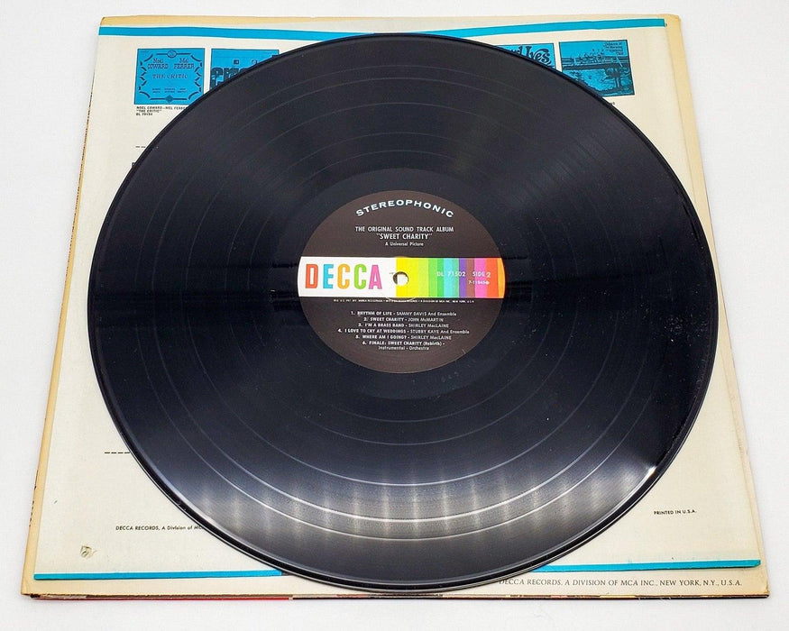 Shirley MacLaine & Sammy Davis Jr. Sweet Charity 33 RPM LP Record Decca 1969 7