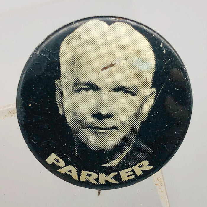 Parker Political Campaign Button Pin .875" Lithographers Union Label Vintage 20