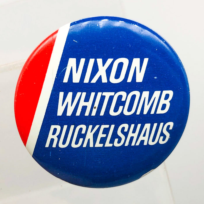 Nixon Whitcomb Ruckelshaus Button 1.25" Presidential Campaign Political 4