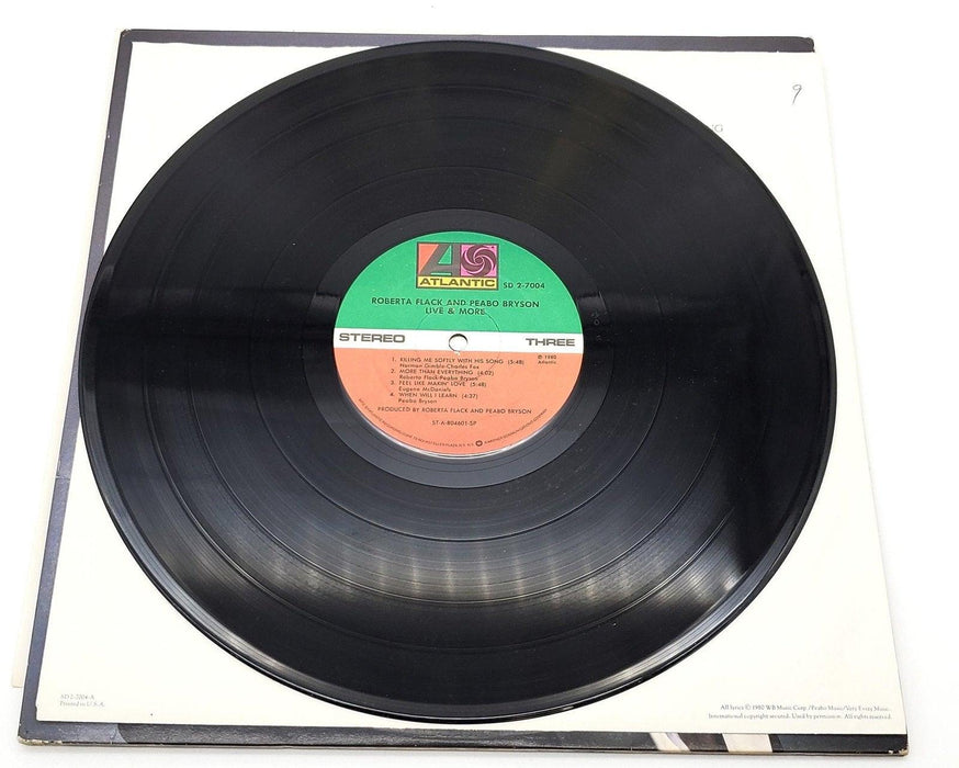 Roberta Flack Live & More 33 RPM Double LP Record Atlantic Records 1980 9