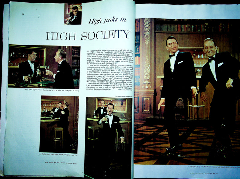 Collier's Magazine June 8 1956 Bing Crosby Frank Sinatra High Society Musical 3