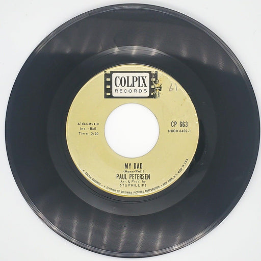 Paul Petersen Little Boy Sad Record 45 RPM Single CP 663 Coolpix 1962 2