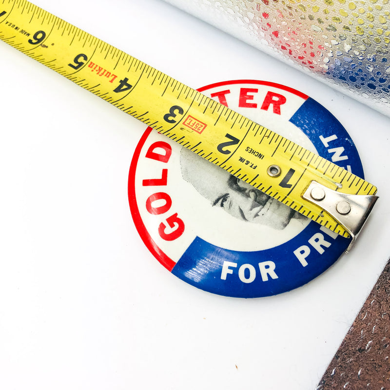 Barry Goldwater For President Button Pin 3.25" Political Campaign Union Made 1