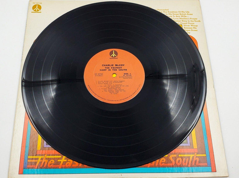 Charlie McCoy The Fastest Harp In The South 33 RPM LP Record Monument 1973 5