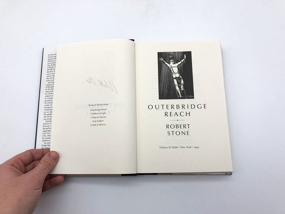 Outerbridge Reach Robert Stone 1992 Ticknor Fields SIGNED 1st Edition/1st Print 9