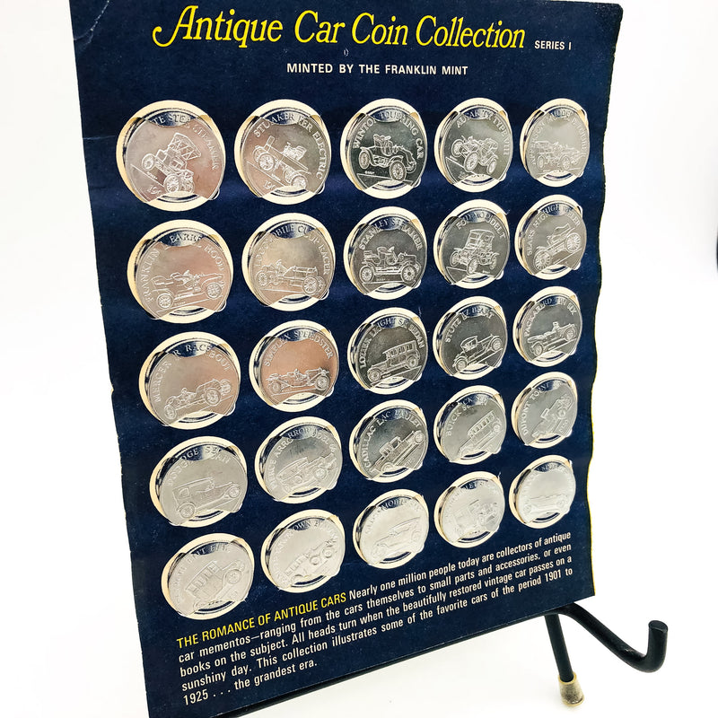 Sunoco Aluminum Antique Car Coin Collection Series 1 Franklin Mint 1901-1925