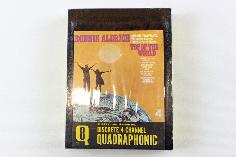 Ronnie Aldrich And His Two Pianos: Top Of The World Quad 8 Track w/ Sleeve
