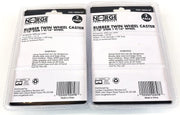 Lot of 4 Norge Rubber Twin Wheel Caster 7/16" Stem 1-9/16" Wheel #10026187 2