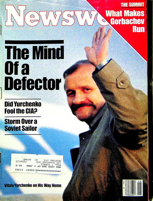 Newsweek Magazine November 18 1985 CIA Defector Espionage Yurchenko KGB Russia 1