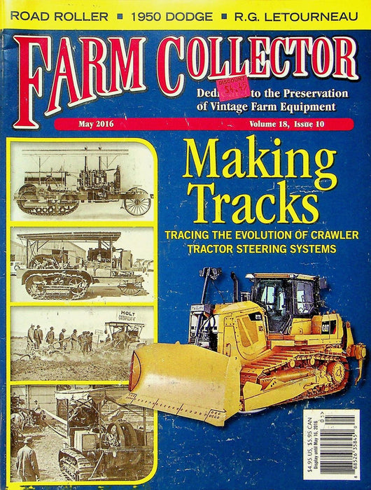 Farm Collector Magazine May 2016 Vol 18 # 10 Crawler Tractor Steering Systems