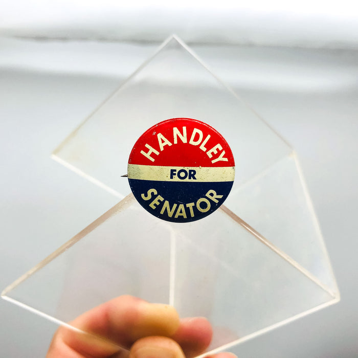 Harold Handley For Senator Button Pin .75" Indiana Political Campaign Union 10