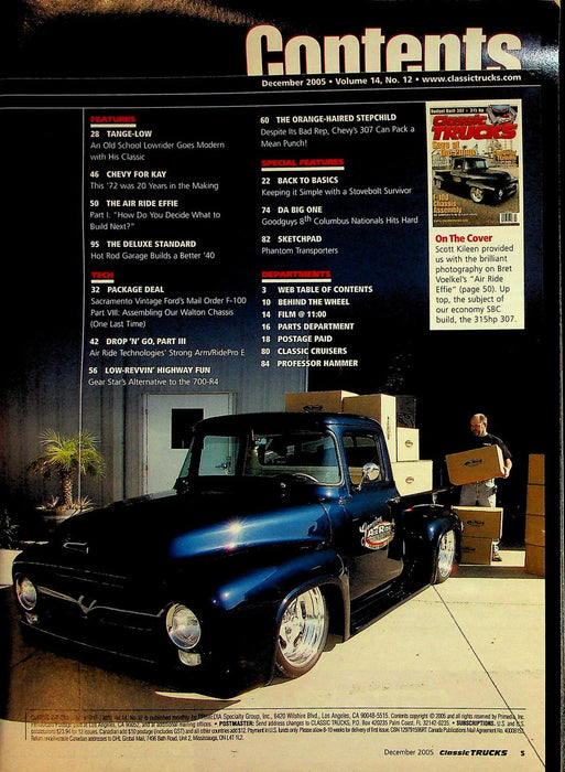 Classic Trucks Magazine December 2005 Vol 14 # 12 F-100 Chassis Assembly