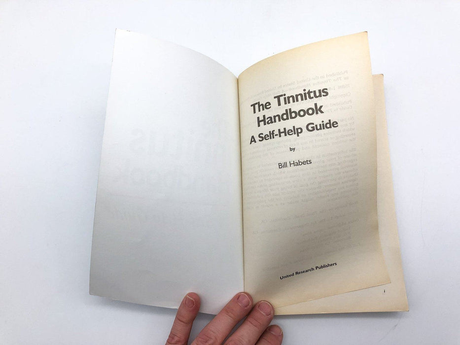 The Tinnitus Handbook Self Help Guide Bill Habets 1998 United Research Publisher 6