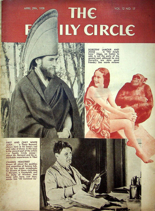 The Family Circle Magazine April 29 1938 Vol 12 No 17 Dorothy Lamour 1