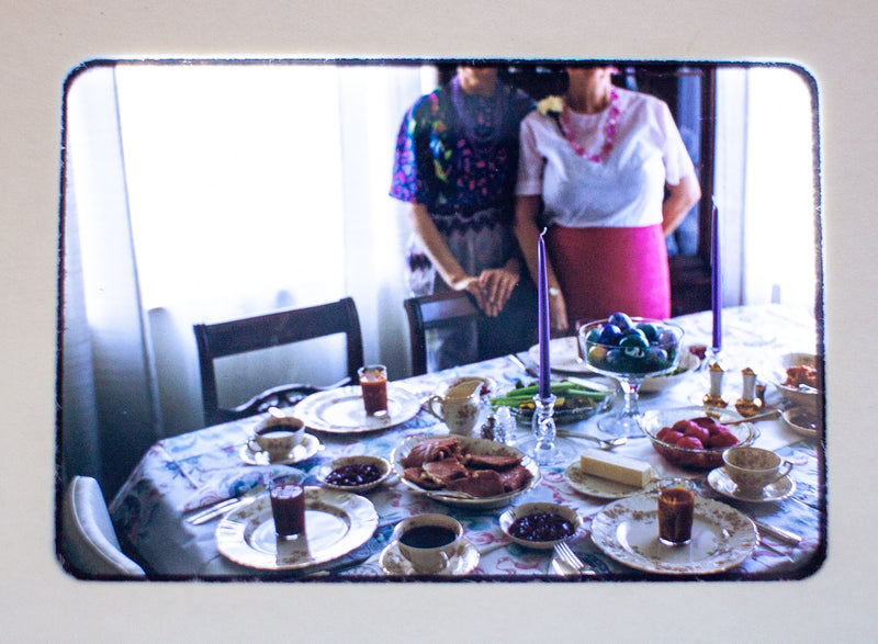 Vintage 35mm Photo Transparency Slides - Easter Dinner 1970 | Lot of 3
