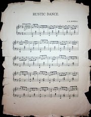 Rustic Dance C.R. Howell Sheet Music Piano Song Salon Compositions 3rd Ser 1930s 3