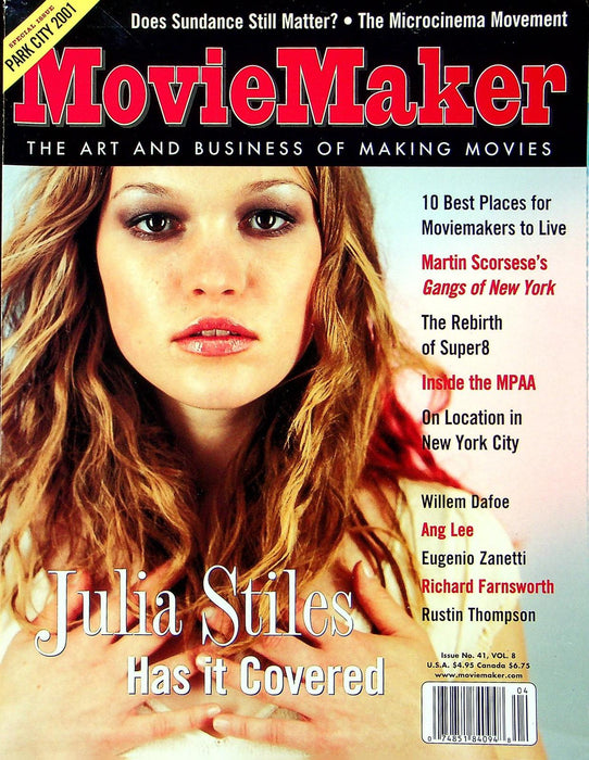 Movie Magazine Magazine 2001 Vol 8 Issue # 41 Julia Stiles, Gangs of New York 1