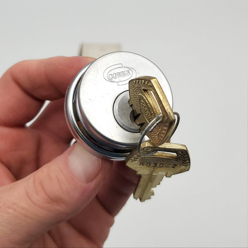 Corbin Mortise Cylinder 5253 Satin Chrome US26D 1-1/4" Length M63042 Keyed NOS