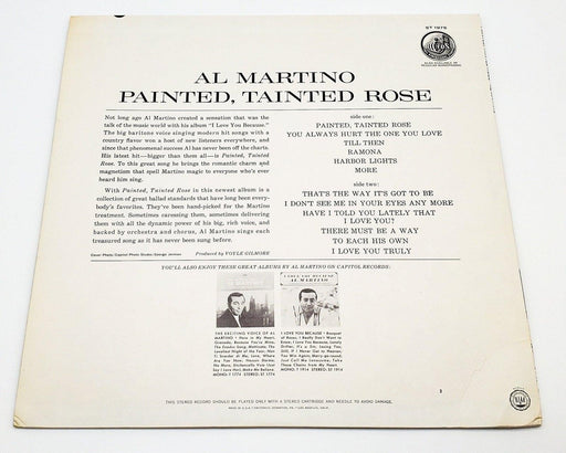 Al Martino Painted, Tainted Rose 33 RPM LP Record Capitol Records 1963 ST 1975 2