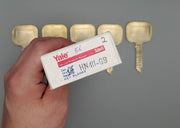 5x Yale HN411 Key Blanks GB Keyway Large Bow Nickel Silver 6 Pin NOS 4