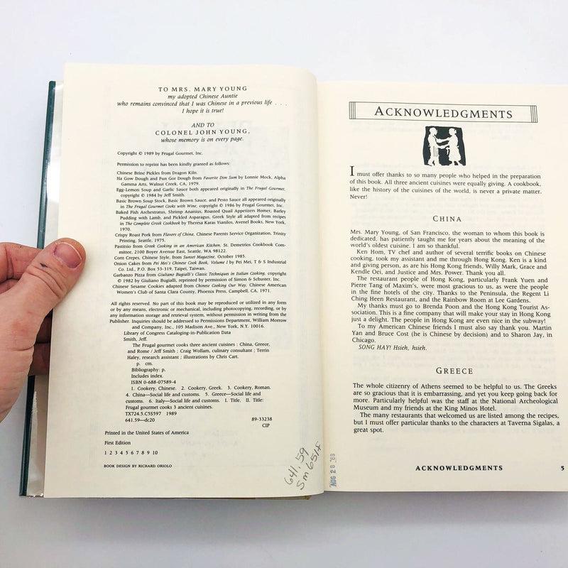 The Frugal Gourmet Cooks Three Ancient Cuisines Hardcover Jeff Smith 1989 1st Ed 8