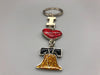 Philadelphia Key Chain Souvenir Trinket I Heart Philly Bell Sparkle Epoxy 2