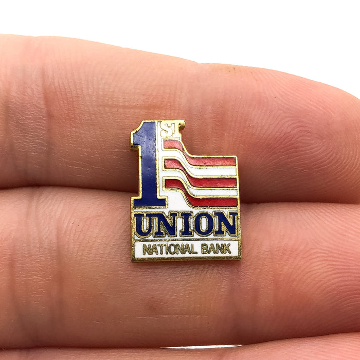 1st Union National Bank Lapel Pin American Flag Number 1 3
