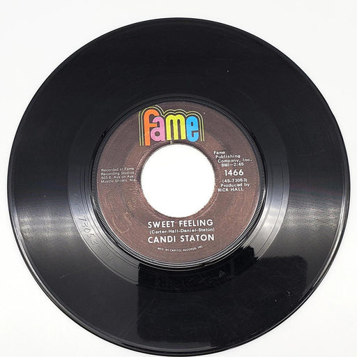 Candi Staton Sweet Feeling / Evidence 45 RPM Single Record Fame 1970 1466 1