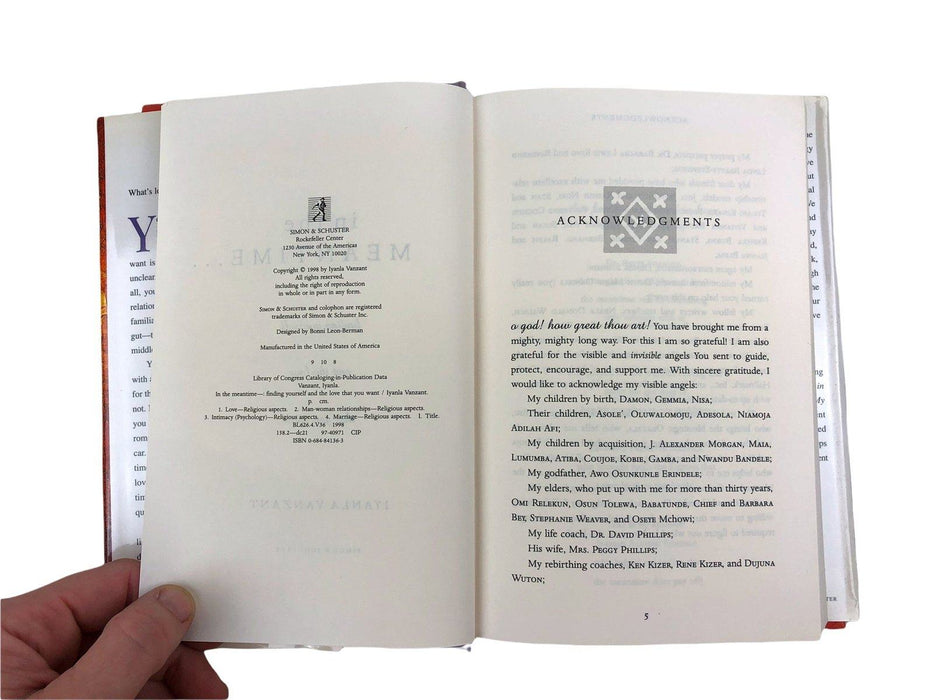 In the Meantime Finding Yourself and the Love You Want Iyanla Vanzant Simon 1998 7