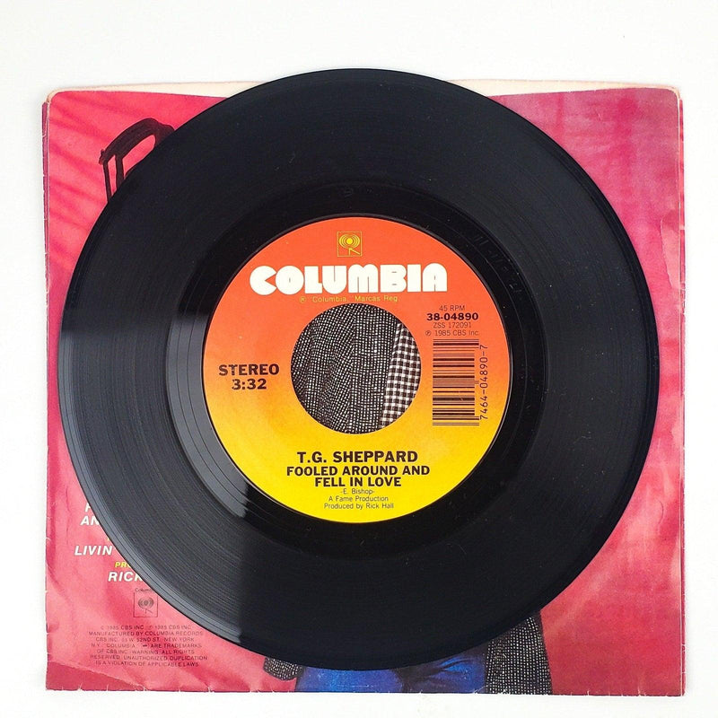 T.G, Sheppard Fooled Around And Fell In Love Record 45 RPM Single Columbia 1985 3