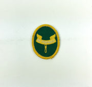 Vintage Be Prepared Boy Scouts Patch Emblem Oval Green Embroidered Words on Wing 1