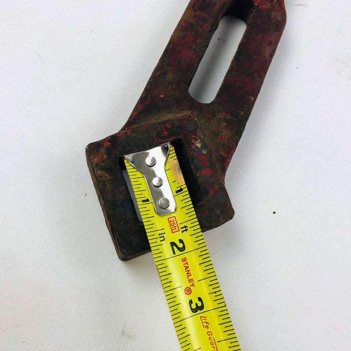 Vintage Fire Hydrant Spanner Wrench Red Cast Iron Square Valve Key Labeled G